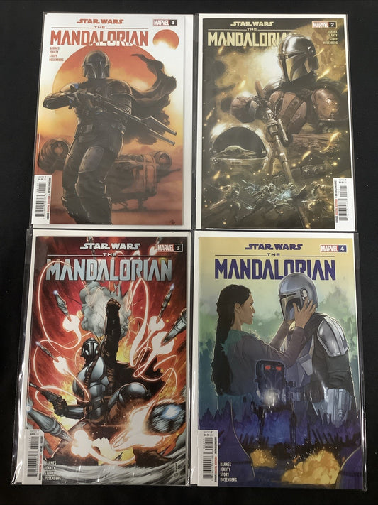 Star Wars The Mandalorian #1-4 Comic Lot, 1st App of The Mandalorian, Disney+