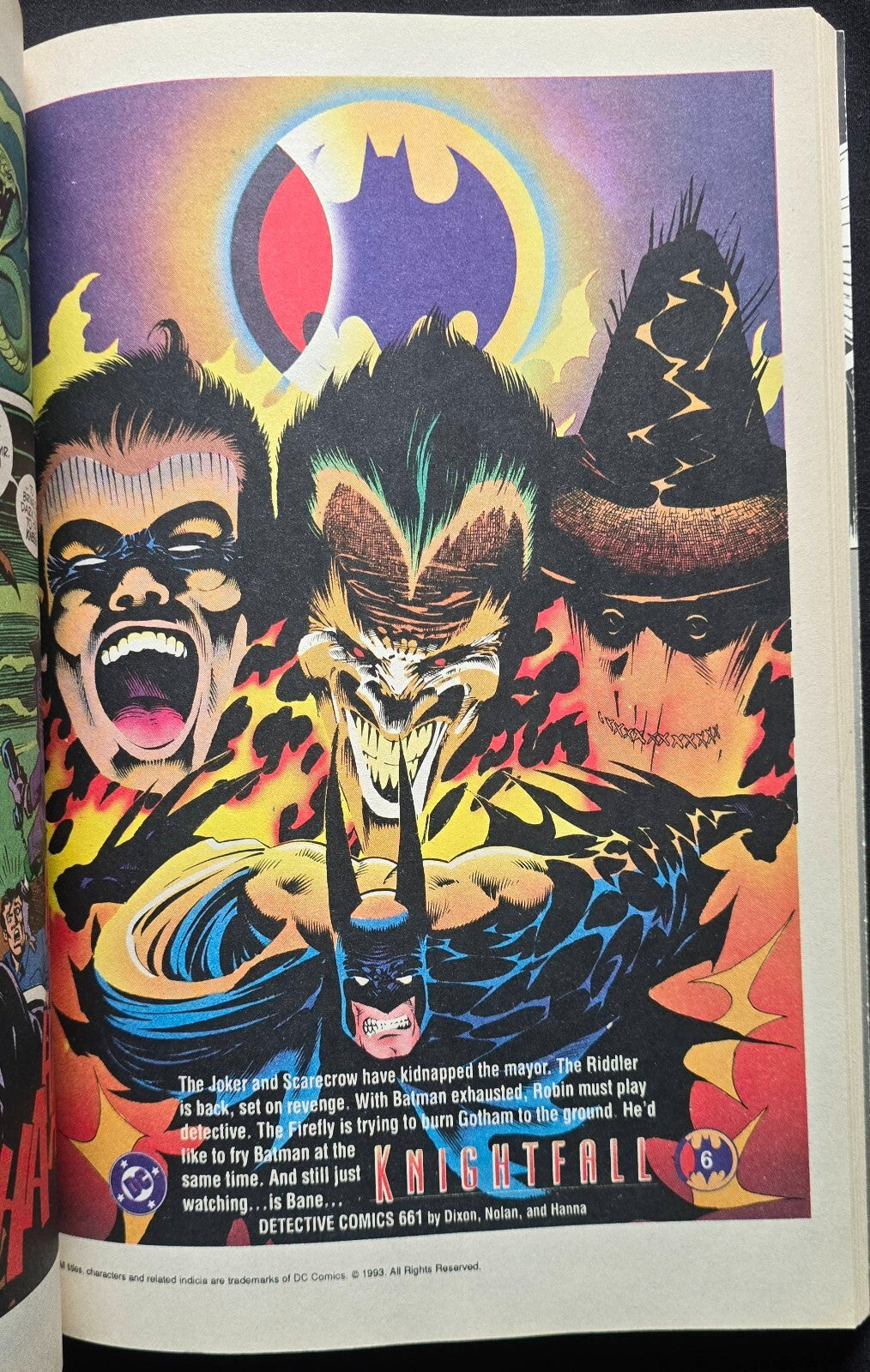 Batman Knightfall 2 TPB Lot - #1 Broken Bat & #2 Who Rules The Night? (1993)