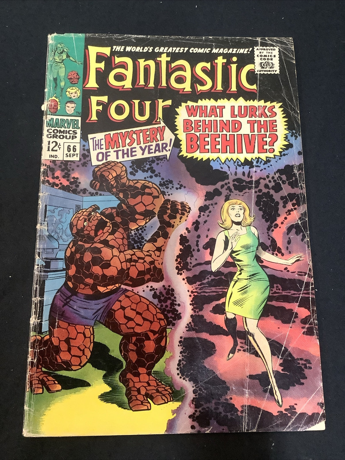 Fantastic Four #66 (1967) VG- (3.5) Origin of HIM (Adam Warlock) Stan Lee, Kirby