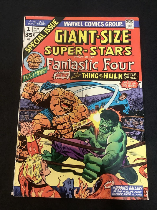 Giant-Size Super-Stars #1 (May 1974) VF (8.0) Slight Staple Rust, Thing Vs Hulk