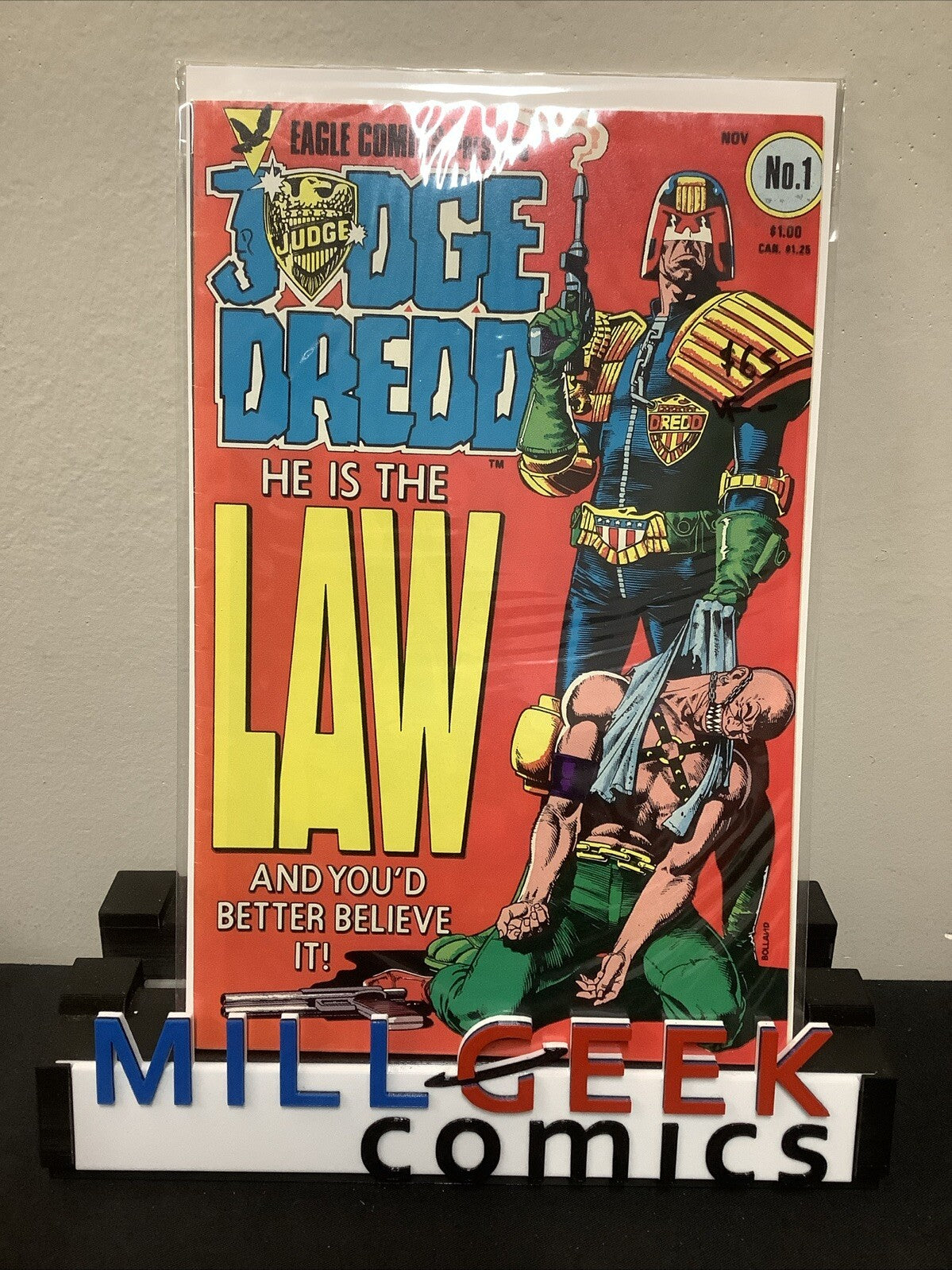 Judge Dredd #1 (Eagle Comics 1983) VF- (7.5) 1st American App Of Judge Dredd