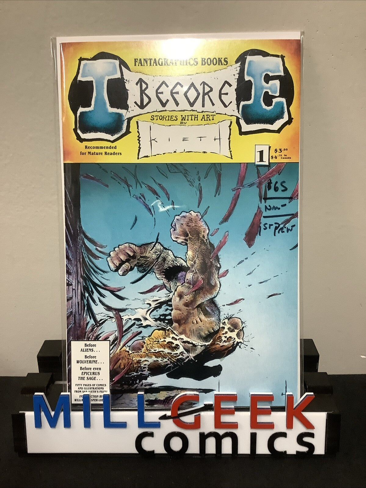 I before E #1 (Fantagraphics Books August 1991) NM- (9.2) Sam Kieth, 1st Print