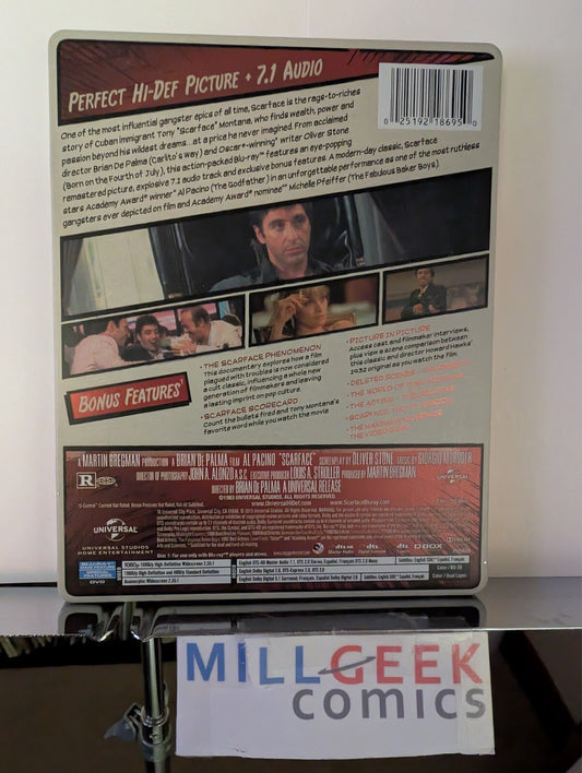 Scarface, Steelbook (Blu-Ray 1983) Like New -JD
