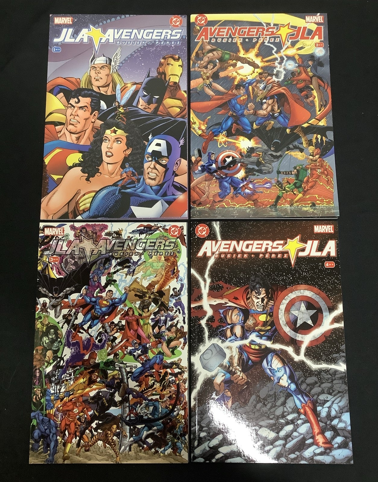 JLA / AVENGERS #1 - 4 MARVEL/DC CROSSOVER COMIC BOOK SET -  2003