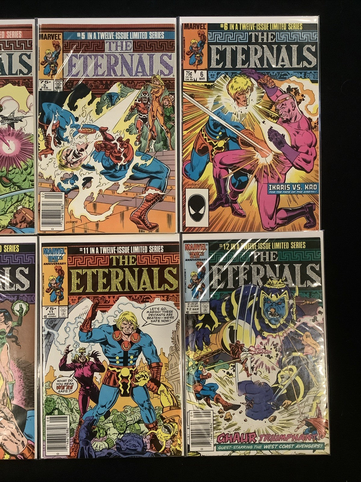 Eternals #1-12 Complete Comic Set, Marvel, Gillis/Buscema/Simonson, 1985