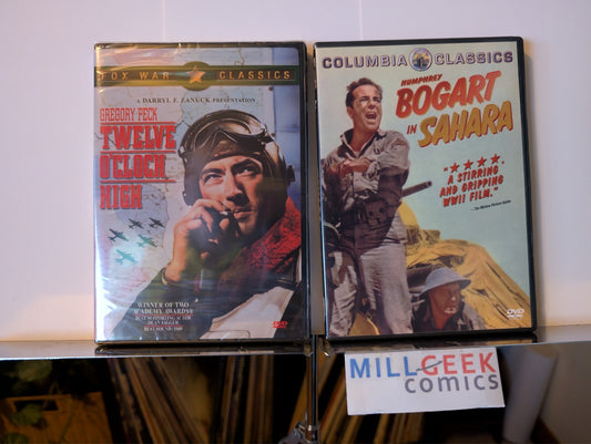 Twelve O'Clock High / Sahara, 2 Movie Set (DVD) Like New-JD