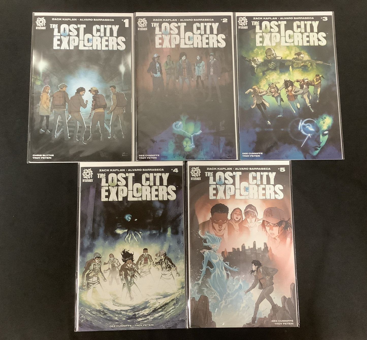 Lost City Explorers #1-5 Complete Comic Set, Aftershock, Dee Cunniffe