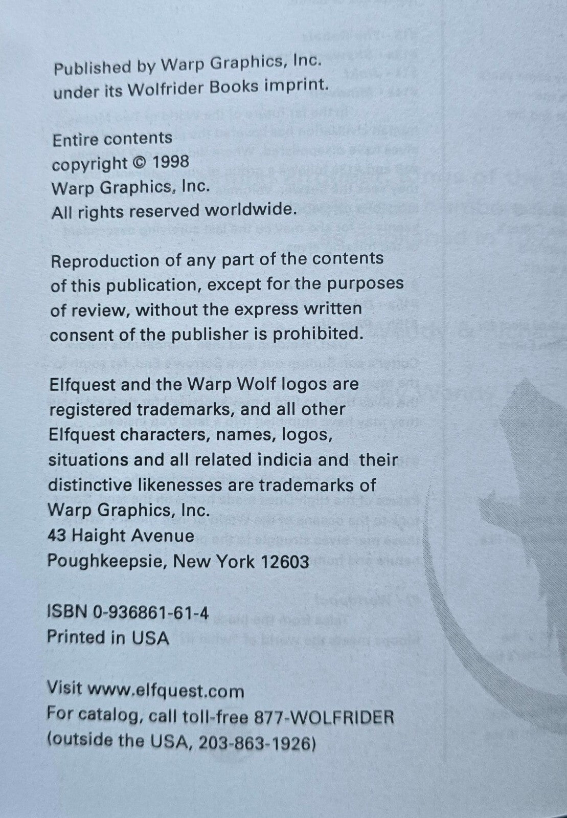 ElfQuest: Reader's Collection Book 7, The Cry From Beyond (1998)