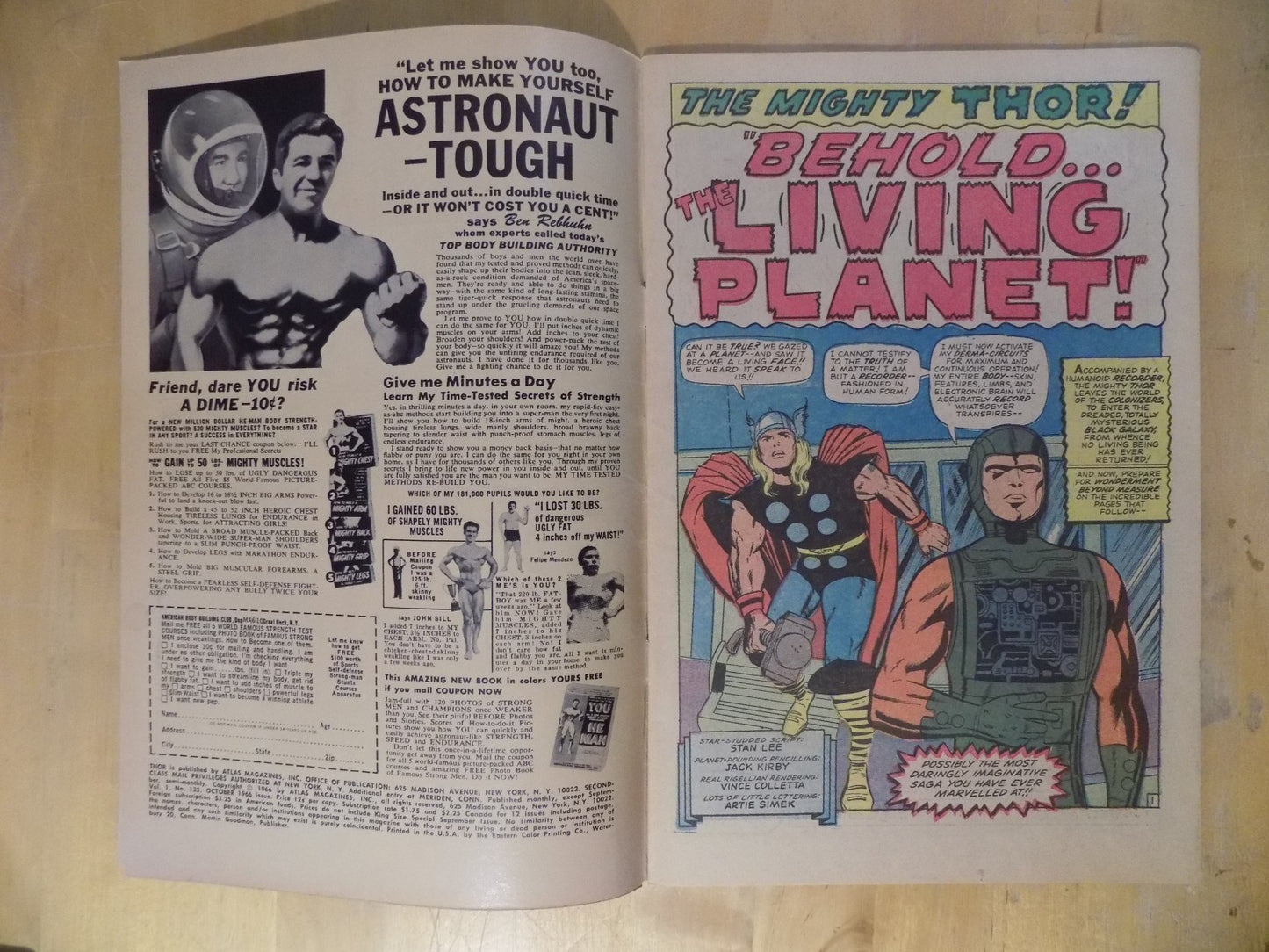 Thor #133 Marvel Comics 5.5 Fine- October 1966