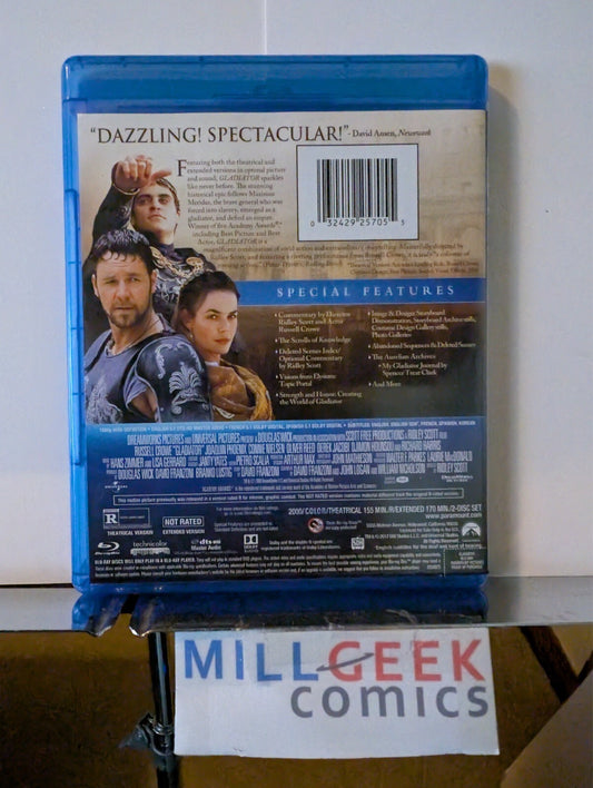Gladiator, Russell Crowe (Blu-Ray 2000) Like New -JD