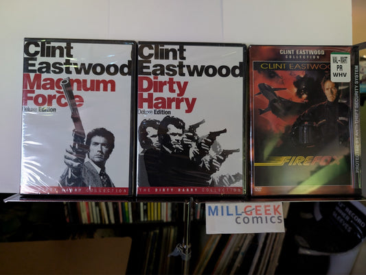 Magnum Force / Dirty Harry / Firefox, 3 Movie Set, Clint Eastwood (DVD) New -JD