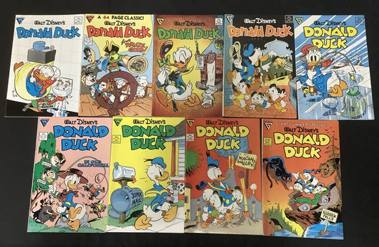 Donald Duck #249-275 Comic Lot, Gladstone Comics, Carl Barks Interiors, 1987