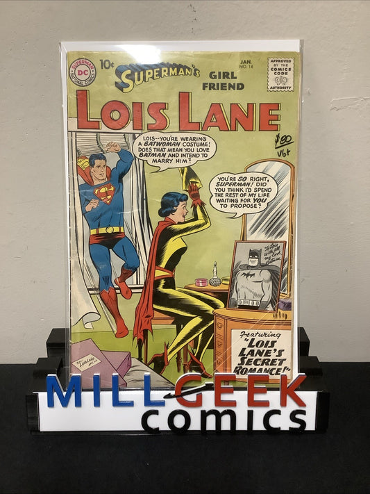 Superman's Girl Friend, Lois Lane #14 (DC Comics Jan 1960) VG+ (4.5) See Photos
