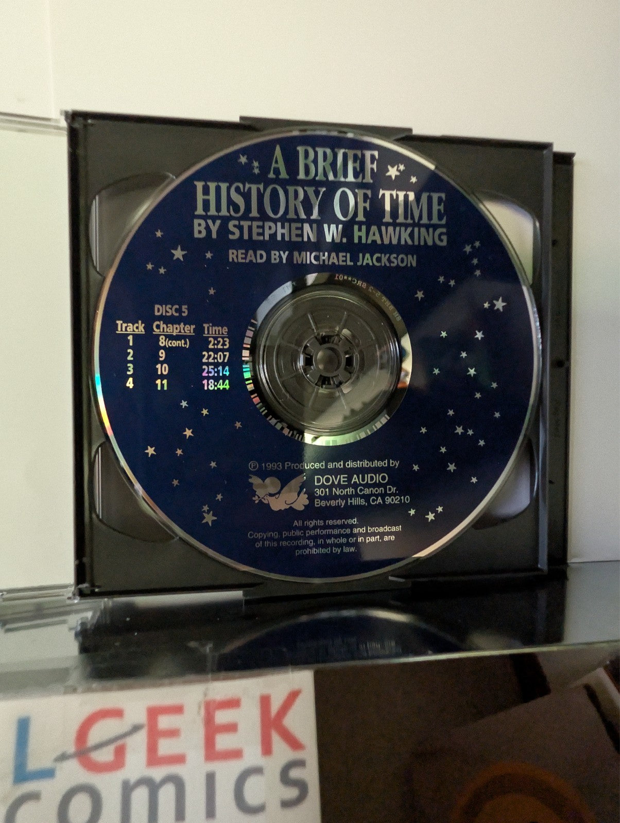 Stephen Hawking "A Brief History of Time", Michael Jackson, Limited Ed 5 CDs -JD