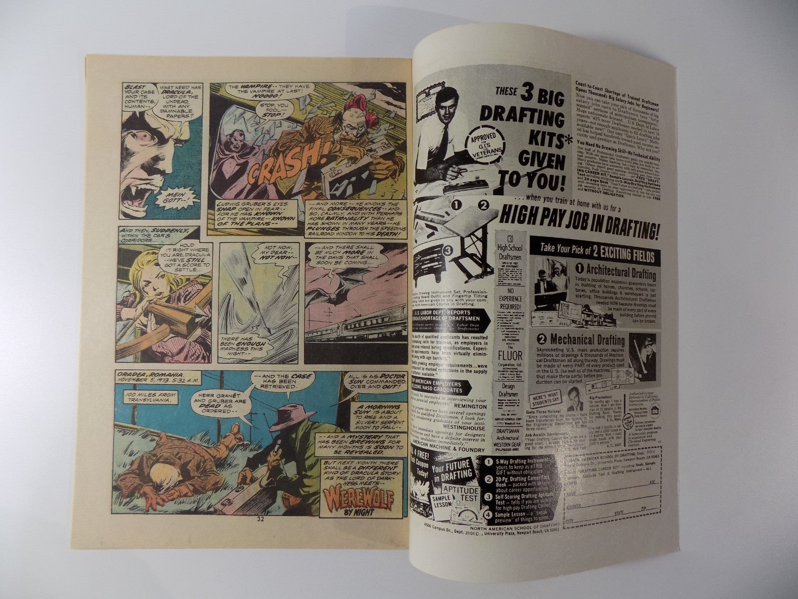 Tomb of Dracula #17 Marvel Comic Very Fine- February 1974