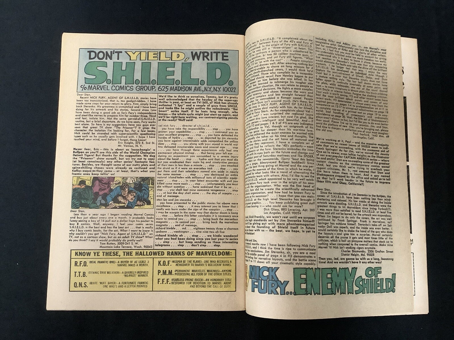 Nick Fury Agent of Shield #10 (Marvel Comics March 1969) VF- (7.5) Stan Lee