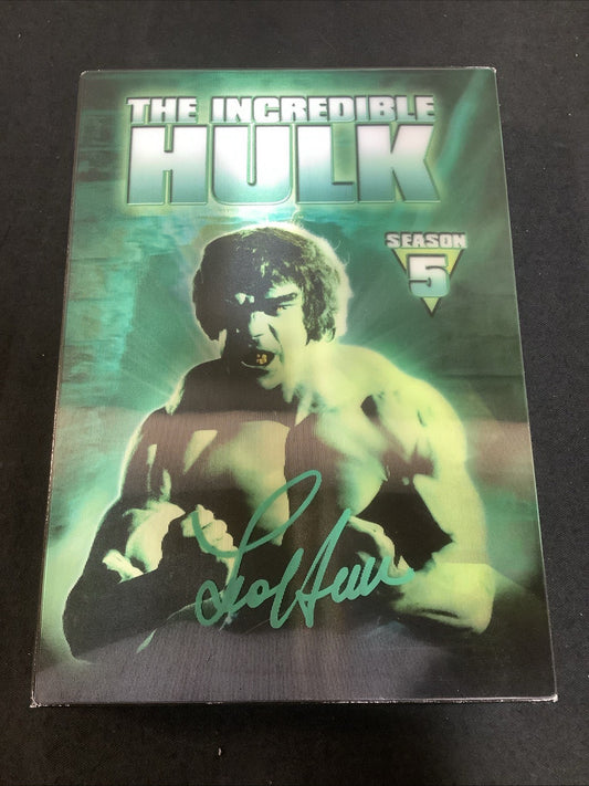 The Incredible Hulk: the Complete Fifth Season (DVD) SIGNED BY LOU FERRIGNO