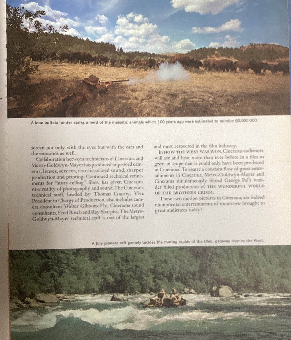 Vintage How the West Was Won; Cinerama Program (Hard-Cover Book)