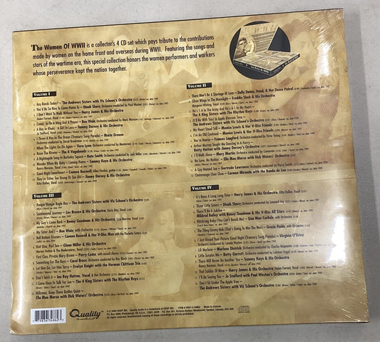 The Women Of WWII - 4 CD Box Set (New, Sealed) -JD