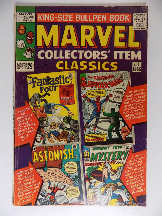 Marvel Collectors' Item Classics #1 Very Good 1965