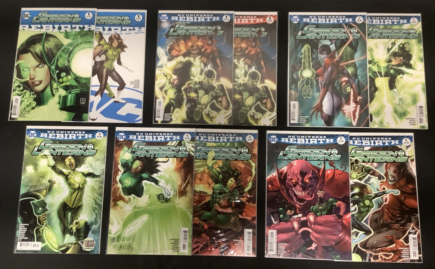 Green Lanterns #1-5 + Rebirth #1, DC Comics, Red planet , Multiple Covers