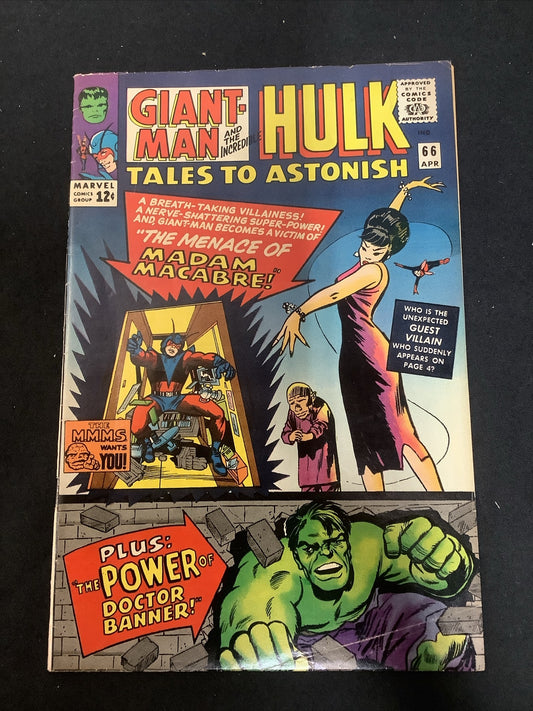 Tales to Astonish #66 (1965) F/VF (7.0) Jack Kirby/Stan Lee, 1st Madame Macabre