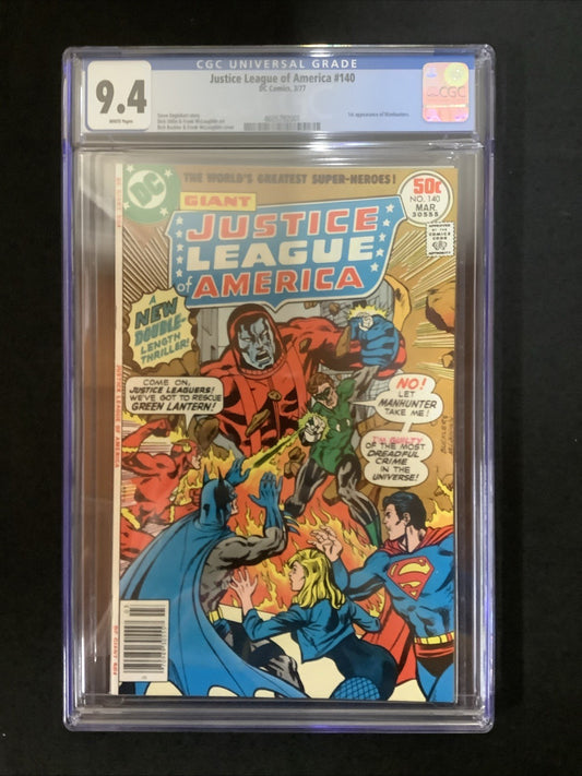 Justice League of America #140 (DC Comics March 1977) CGC Graded 9.4 (NM)