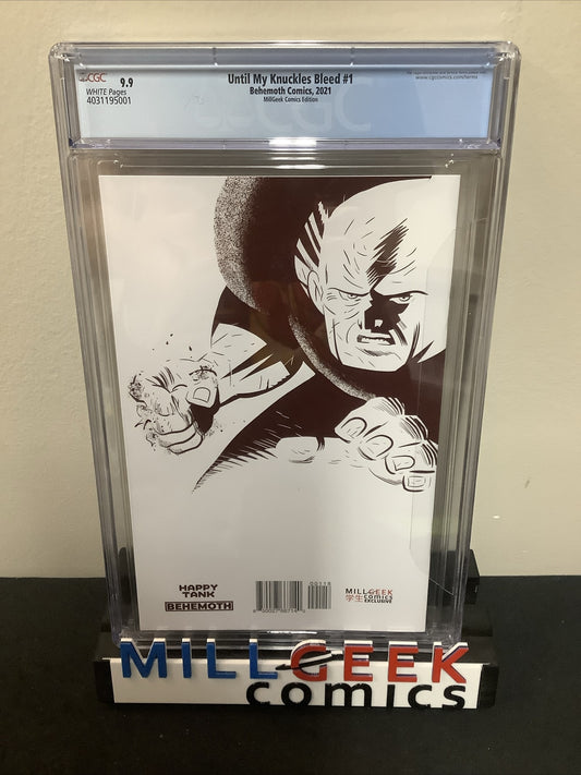UNTIL MY KNUCKLES BLEED #1 CROW homage - Natemadeit Mill Geek Comics CGC 9.9