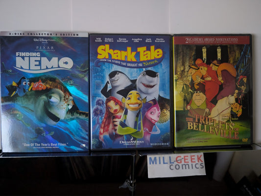 Finding Nemo / Shark Tale / The Triplets of Belleville (DVD) Like New-JD