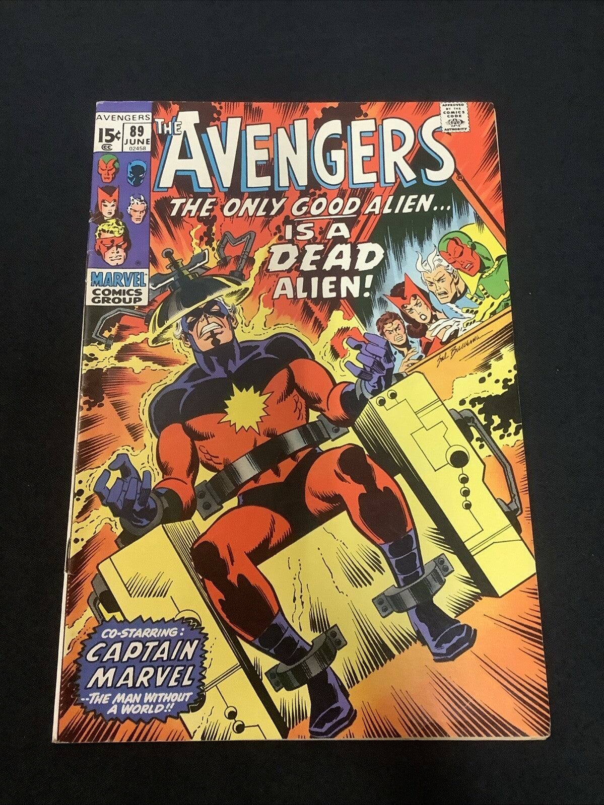 Avengers #89 (Marvel Comics June 1971) VF- (7.5) Roy Thomas/Sal Buscema
