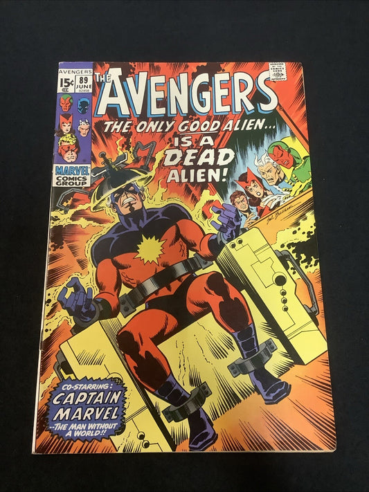 Avengers #89 (Marvel Comics June 1971) VF- (7.5) Roy Thomas/Sal Buscema