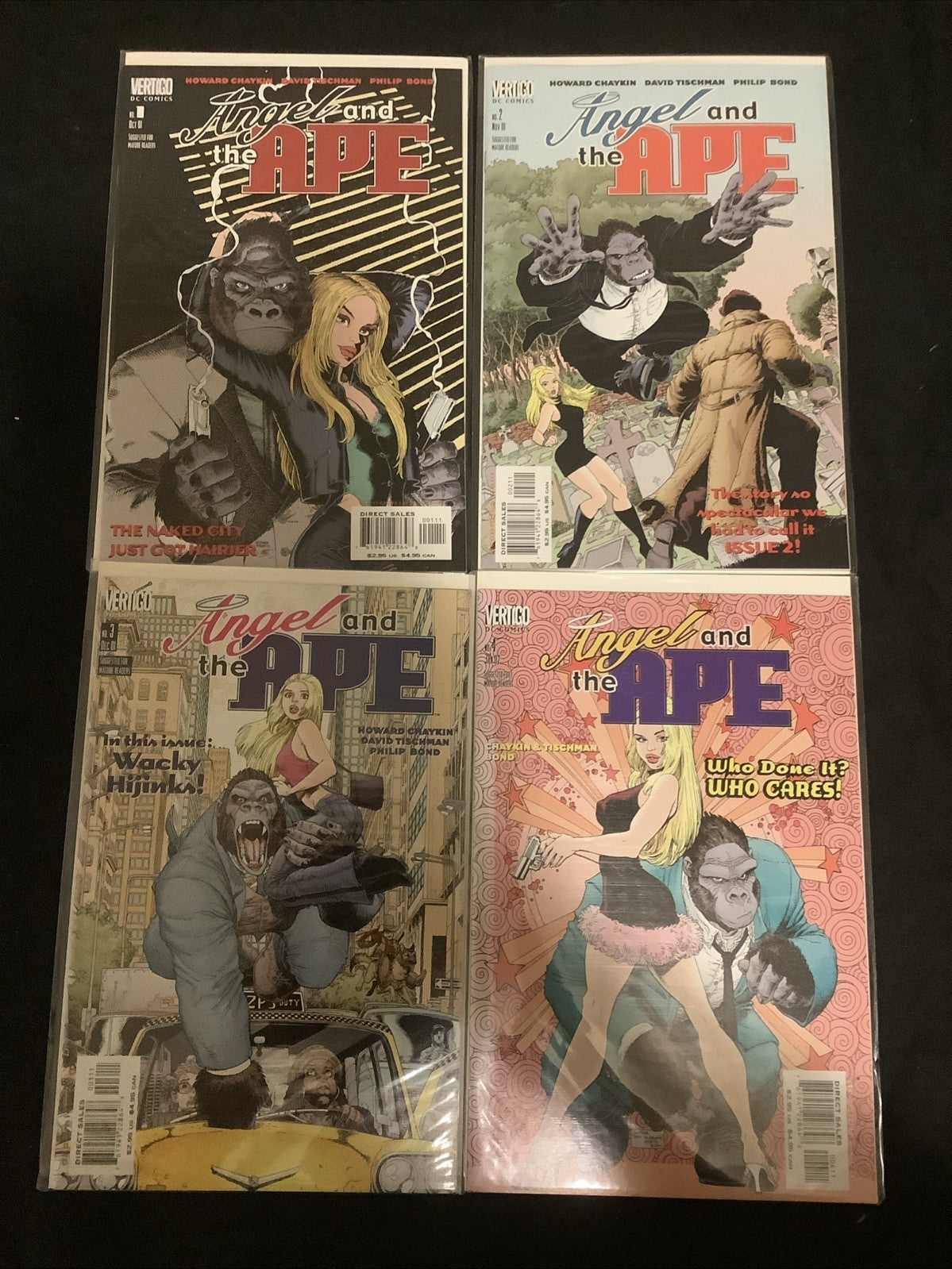 Angel and the Ape #1-4 Complete Comic Set, Vertigo, Howard Chaykin/Art Adams