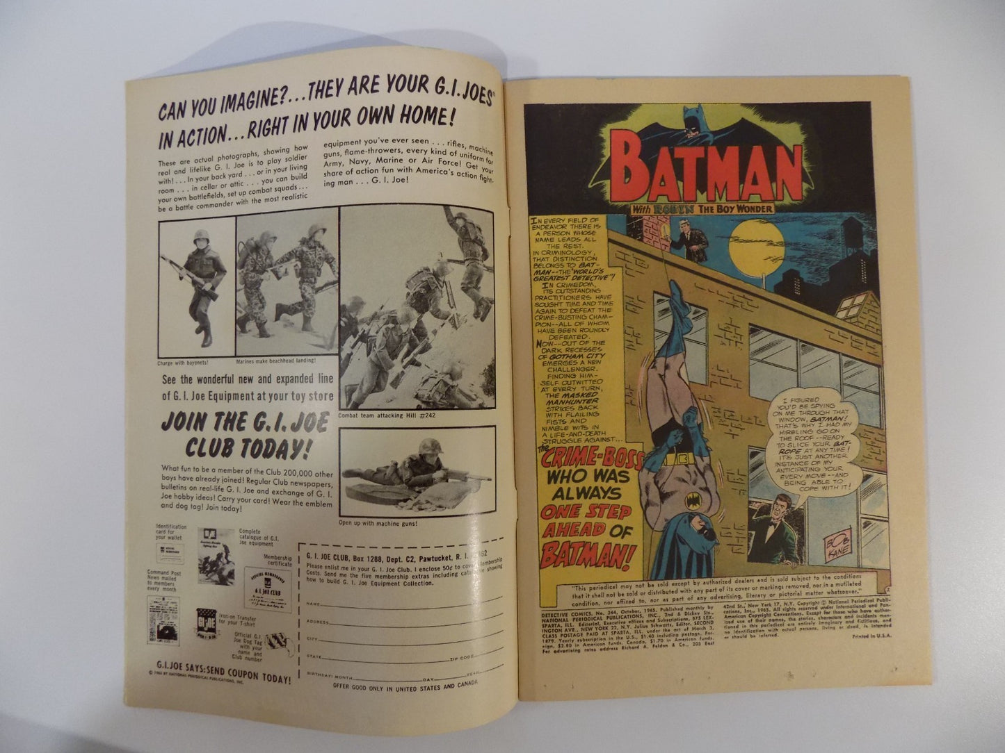 Detective #344 DC Comic Fine+ October 1965