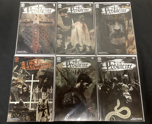 Pestilence #1-6 Complete Comic Set, Aftershock Comics, Frank Tieri/Oleg Okunev