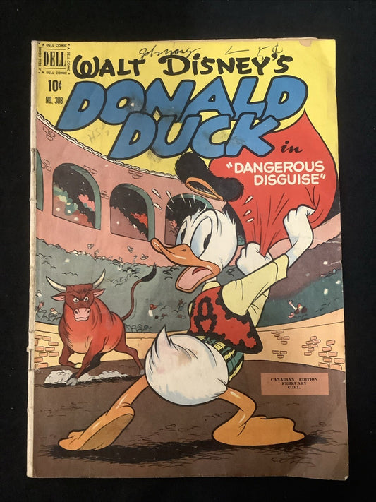 Walt Disney’s Donald Duck #308 (1951) G (2.0) Canadian Edition, See Description