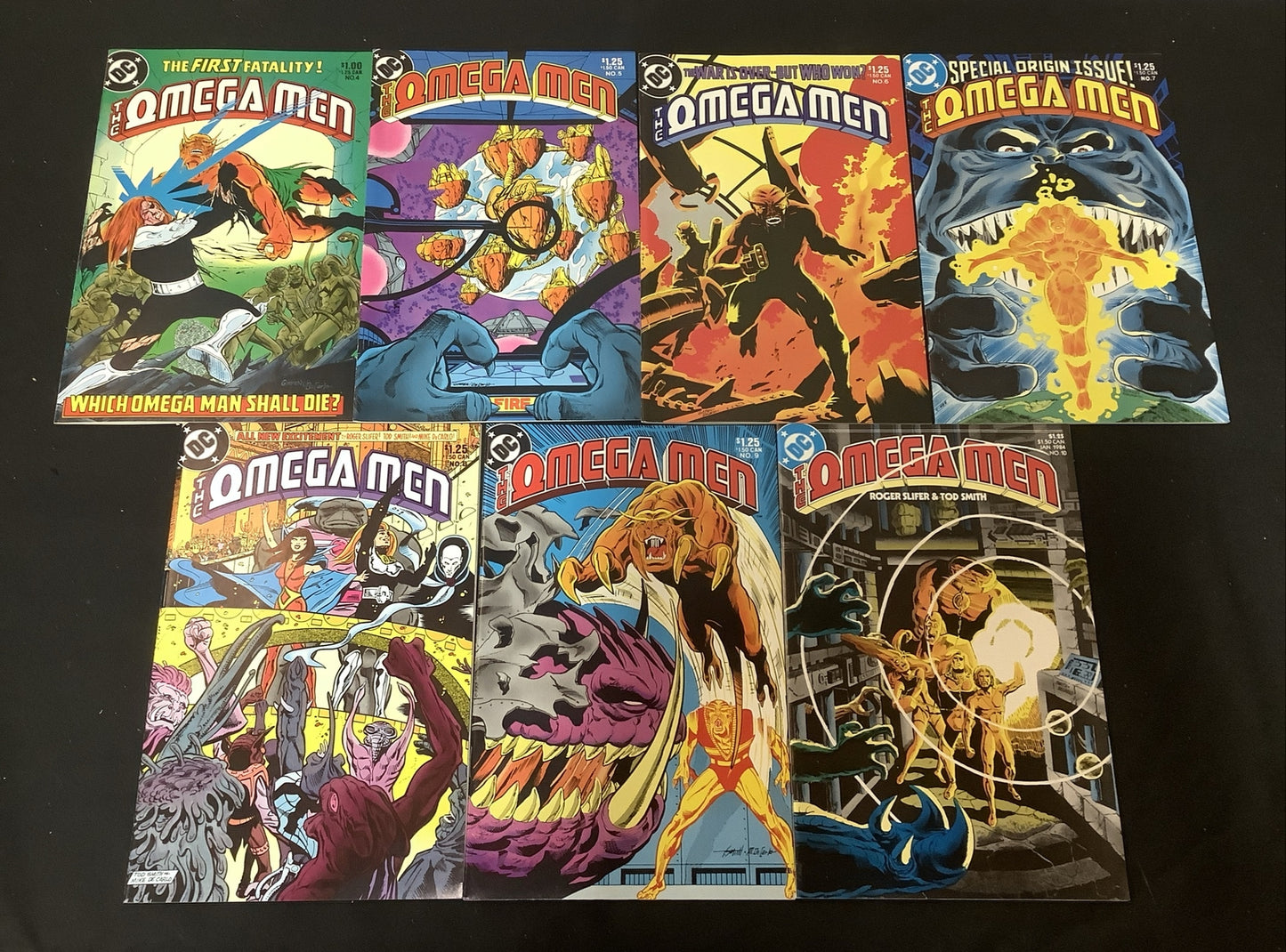 Omega Men #4-10 Comic Lot, DC Comics, 2nd App Lobo And 1st Full Story, 1983