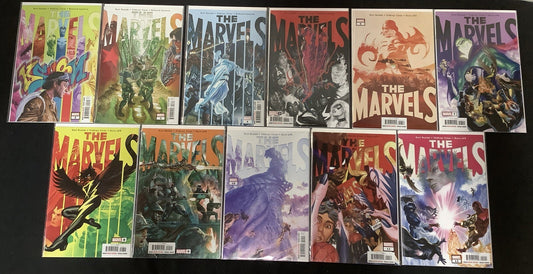 Marvels #2-12 Comic Lot, Alex Ross, Kurt Busiek/Yildiray Cinar, 2021
