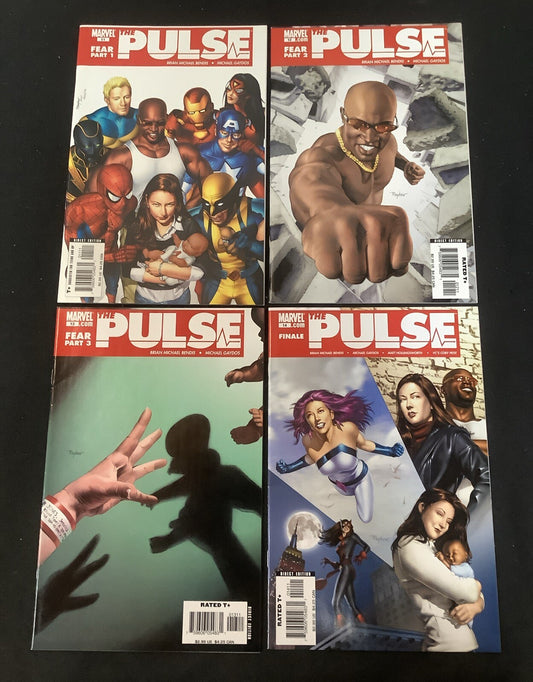 Pulse (The) #11-14 Comic Lot, Brian Michael Bendis, 1st App Danielle Cage, 2006