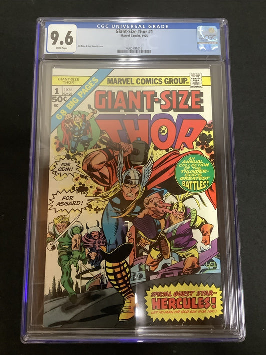 Giant-Size Thor #1 (Marvel Comics 1975) CGC Graded 9.6 (NM+) White Pages