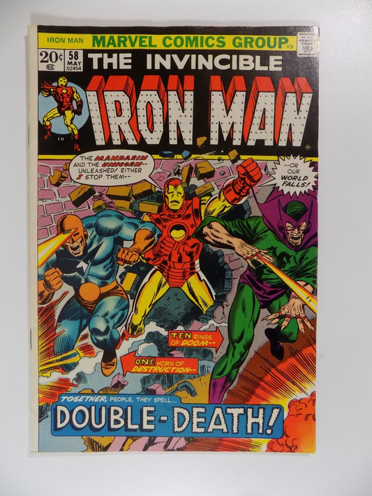 Iron Man #58 Marvel Comic May 1973 Very Fine-