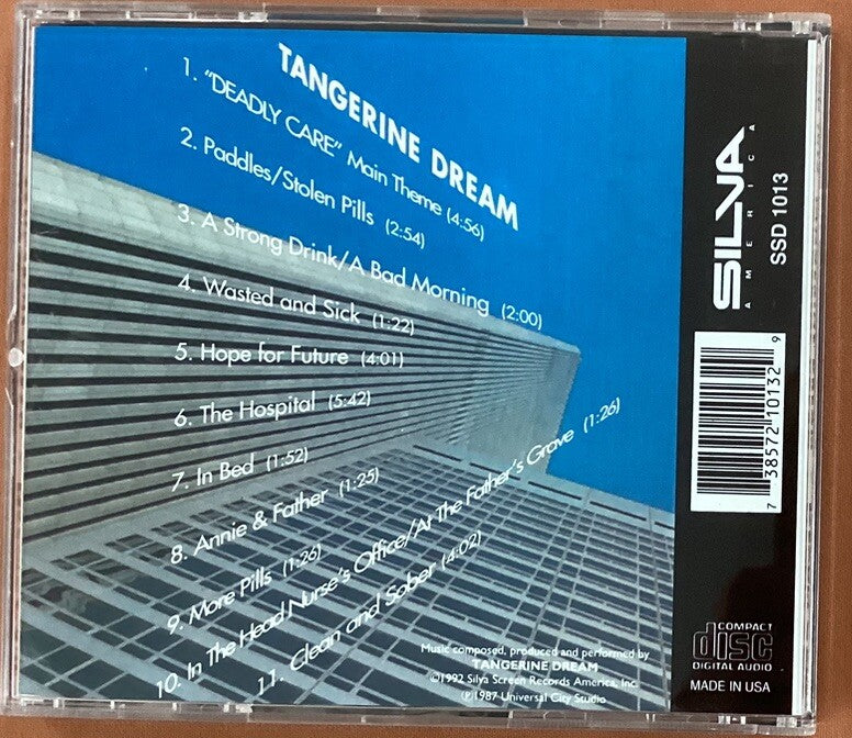 TANGERINE DREAM - Deadly Care (Silva Screen #SSD 1013 - USA, 1992, Like New) -JD