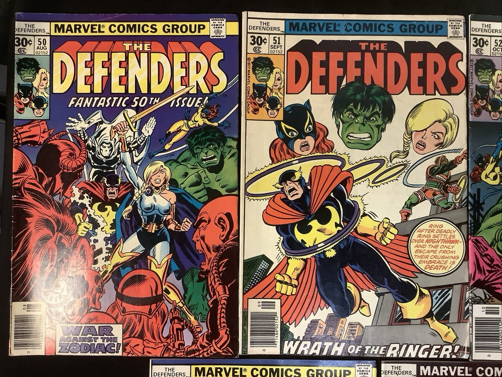 The Defenders #50-62 Comic Lot, Marvel Reader Copies, David Anthony Kraft