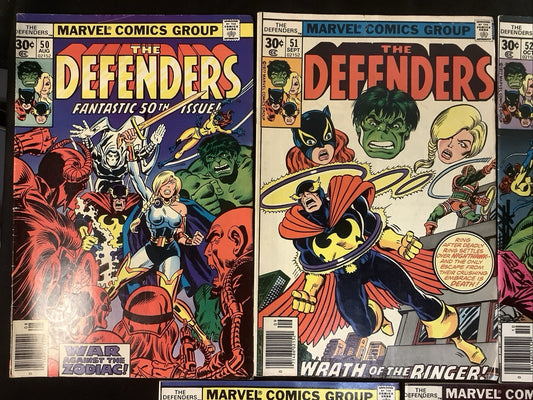 The Defenders #50-62 Comic Lot, Marvel Reader Copies, David Anthony Kraft