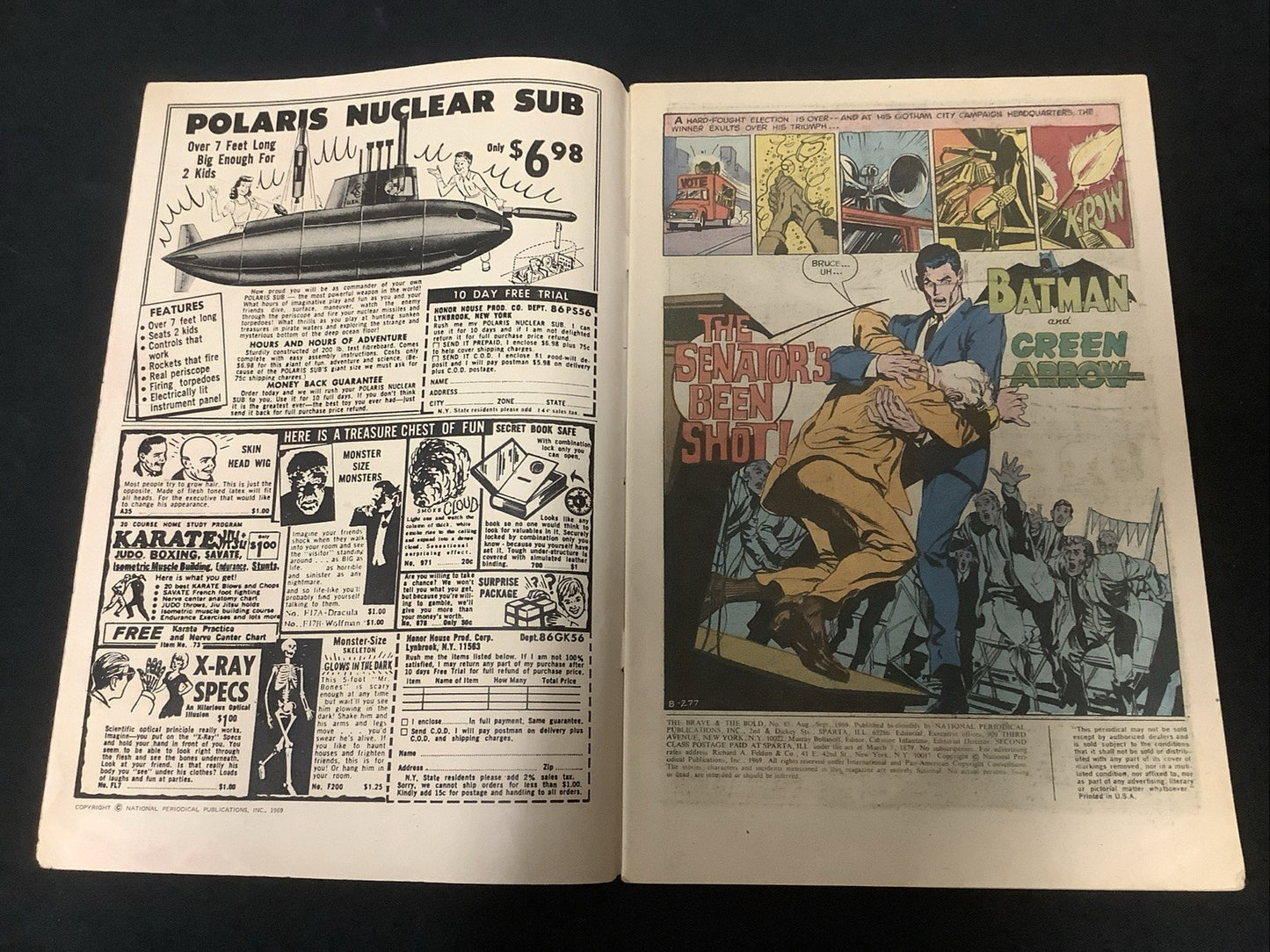Brave and the Bold #85 (DC Comics August-Sep 1969) G/VG (3.0) Neal Adams