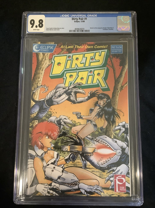 Dirty Pair #1, CGC Graded 9.8, Adam Warren/Haruka Takachiho/Yoshikazu Yasuhiko