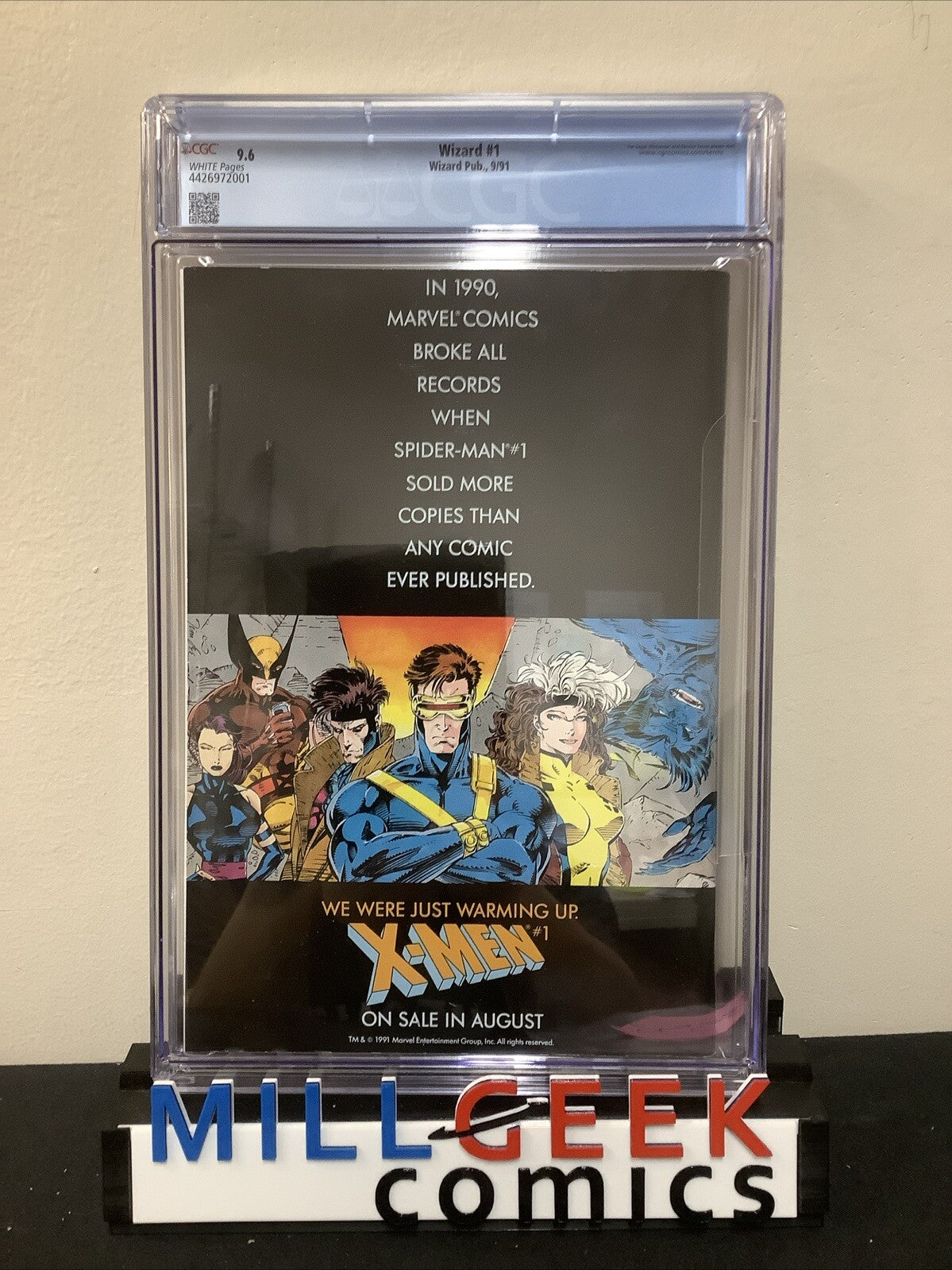 Wizard #1 (1991) CGC Graded 9.6, White Pages, Wizard Price Guide, Todd McFarlane