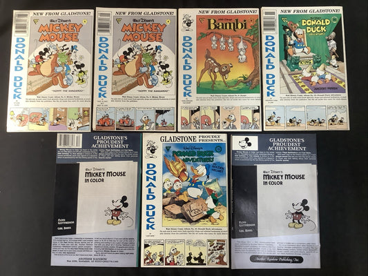 Walt Disney's Uncle Scrooge #228-234 Comic Lot, Gladstone Comics, SueDaigle