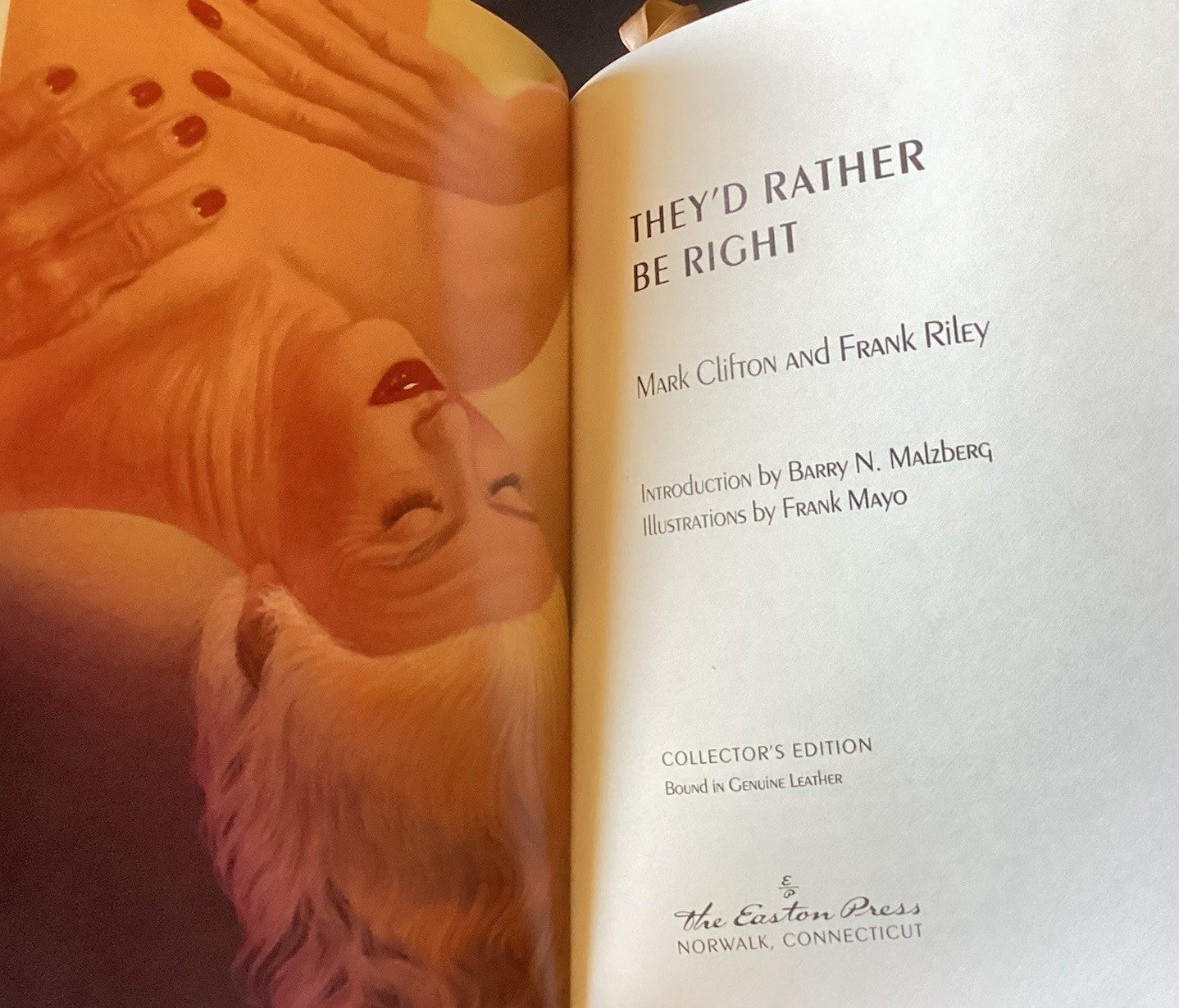 THEY'D RATHER BE RIGHT By Mark Clifton & Frank Riley-Easton Press (1990) JD