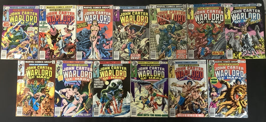 John Carter Warlord of Mars #9-28 + Annuals #1-3 Comic Lot, Reader Copies