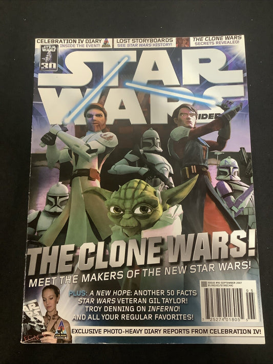 Star Wars Insider Issue #95 (Sep 2007) Clone Wars, F- (5.5) 1st Ashoka Tano
